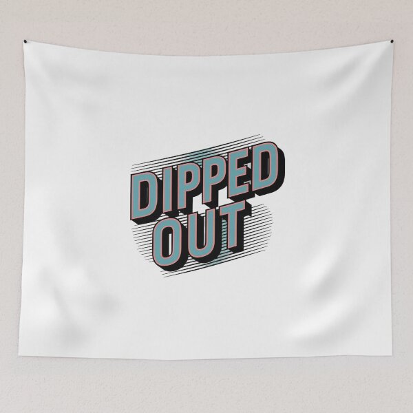 Item preview, Vintage Retro 'Dipped Out' Street Style Tee designed and sold by BlueGoldArt.