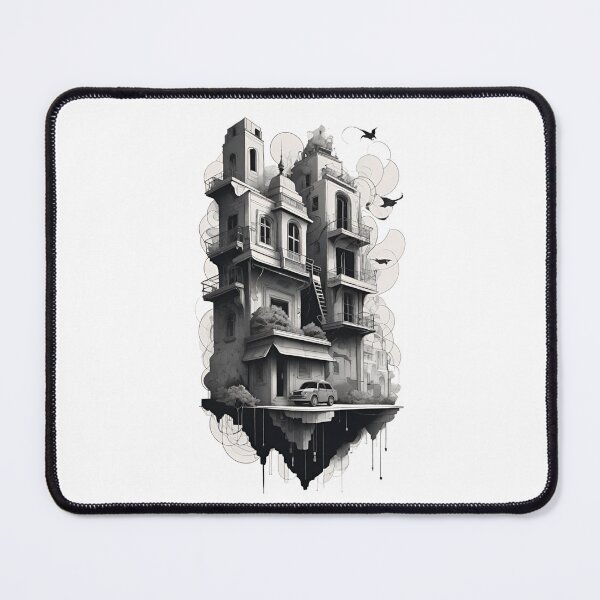 Item preview, Timeless Elegance: Captivating Black and White House Image designed and sold by KTOShop.