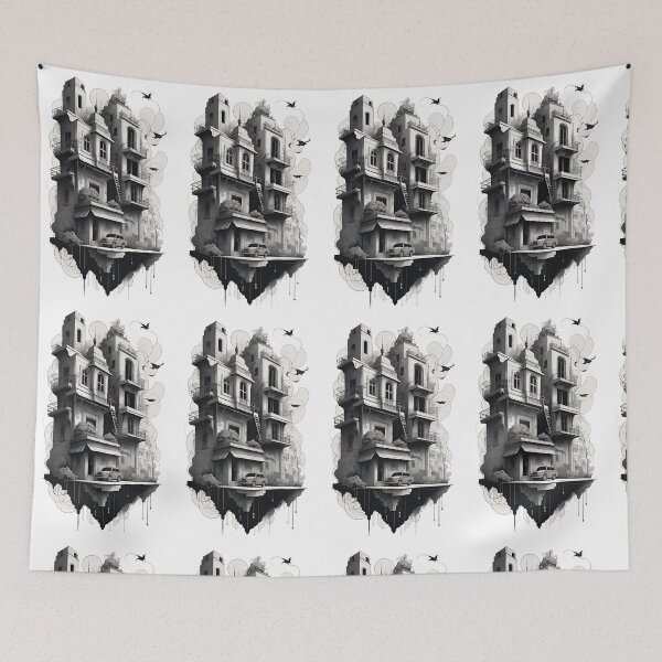 Item preview, Timeless Elegance: Captivating Black and White House Image designed and sold by KTOShop.
