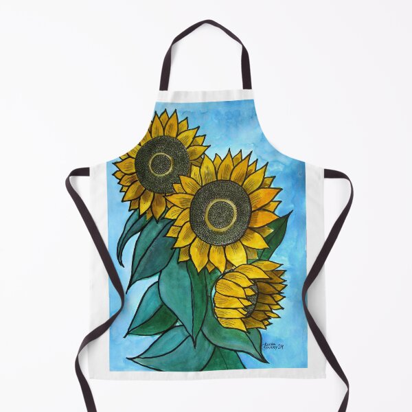 Item preview, Sunflowers. Pen, ink on 29.7x21cm paper. designed and sold by crowleyronan123.