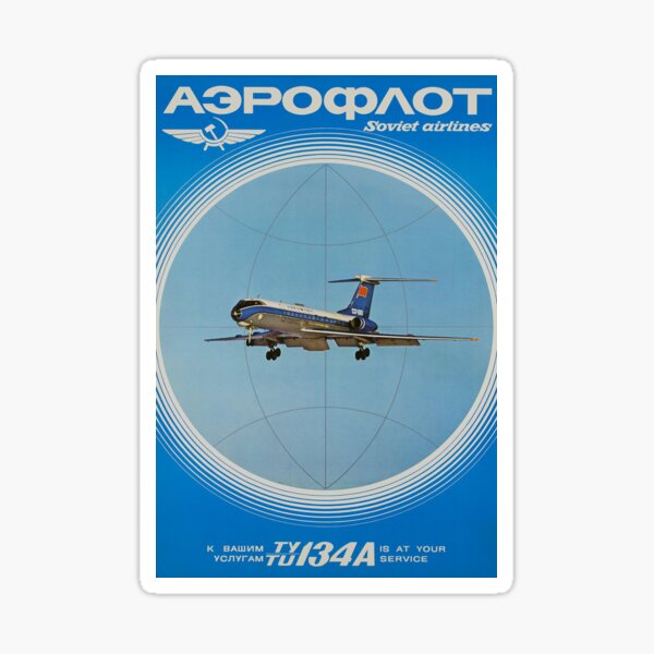 Artikel-Vorschau von Retro sowjetische Fluggesellschaften Aeroflot russische Fluggesellschaft aus der UdSSR CCCP, designt und verkauft von RetroAviation.