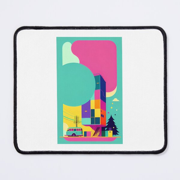 Item preview, Urban Kaleidoscope: Vibrant Skyscraper and Car Scene designed and sold by KTOShop.