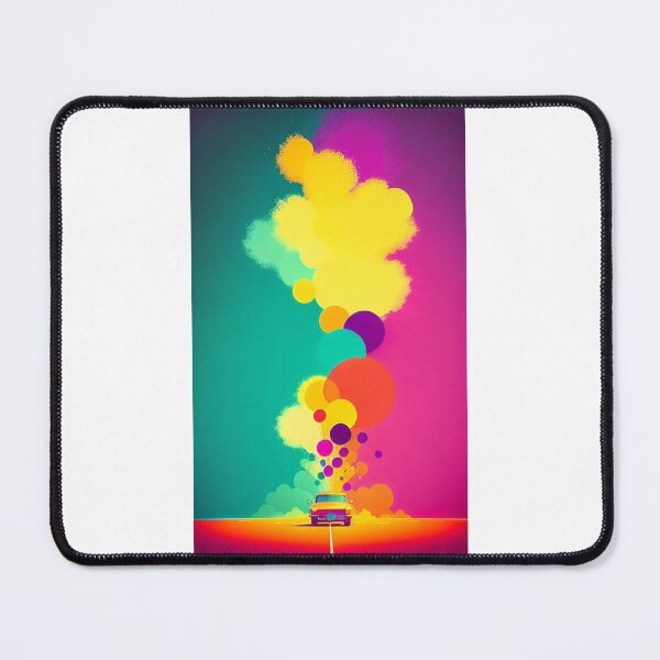 Item preview, Colorful Smoke Effect: Car with Vibrant Smoke Trails designed and sold by KTOShop.