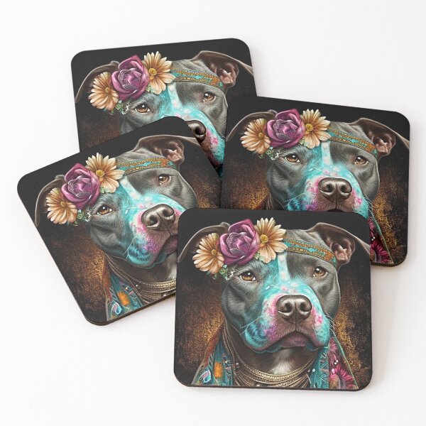 Item preview, Boho Pit Bull #1 designed and sold by RumpledFoxes.