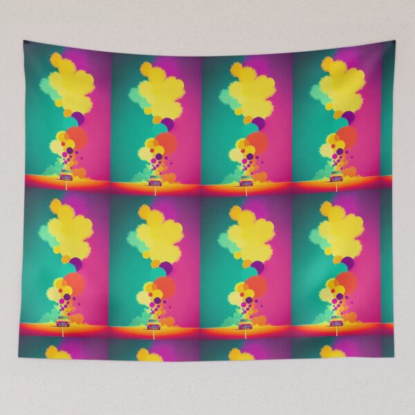 Item preview, Colorful Smoke Effect: Car with Vibrant Smoke Trails designed and sold by KTOShop.