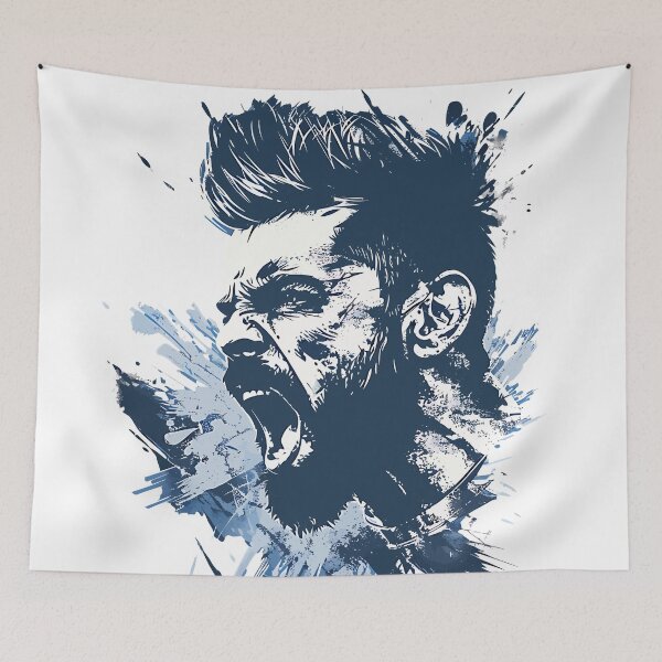 Item preview, Virat Kohli Roaring Cricket Art designed and sold by CyberWindow.