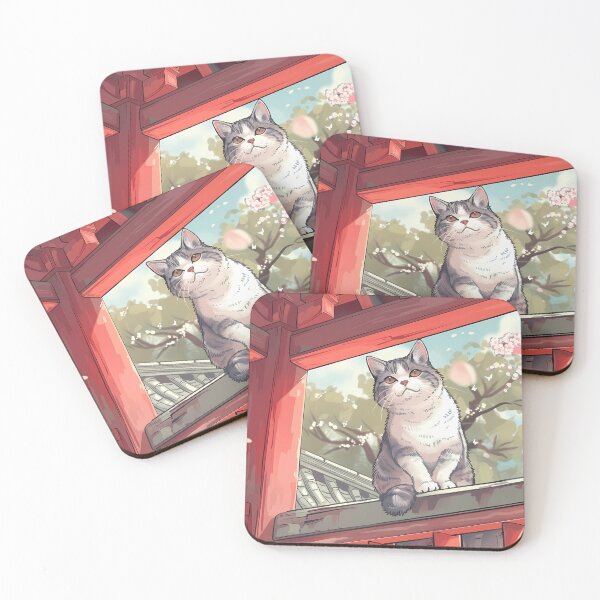 Item preview, Cat in a temple designed and sold by sakurashorty.