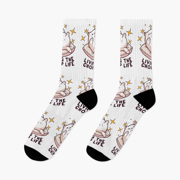 Item preview, Living The Chomp Life - Cute funny Chubby Cat meme with Stars Illustration designed and sold by Unitepeople.