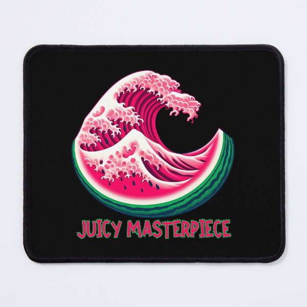 Artikelvorschau, Wassermelone Große Welle von Kunagawa Kunst Lustiger Fruchtcartoon für den Sommer entworfen und verkauft von André Botes.