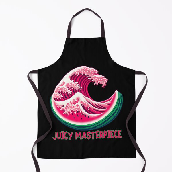 Item preview, Watermelon Great Wave of Kunagawa Art Funny Fruit Cartoon for Summer designed and sold by André Botes.
