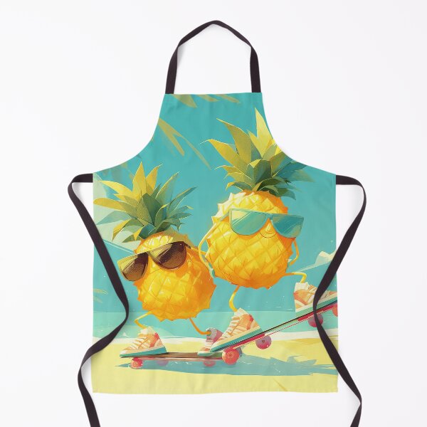 Item preview, Funny Pineapples on Skateboards designed and sold by JoyfulNat.