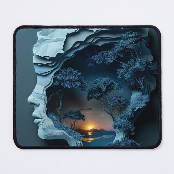 Item preview, Mother Earth Sunset Cave Papercut designed and sold by OccultDreams.