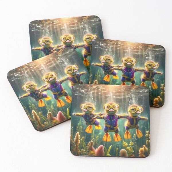 Item preview, Duck divers designed and sold by Vibranta Studio.