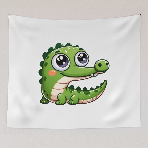 Item preview, Gharial Crocodile Cove Cute Animal Stickers  A Splash of Forest Frolics and Underwater Whimsy! designed and sold by dcohea.