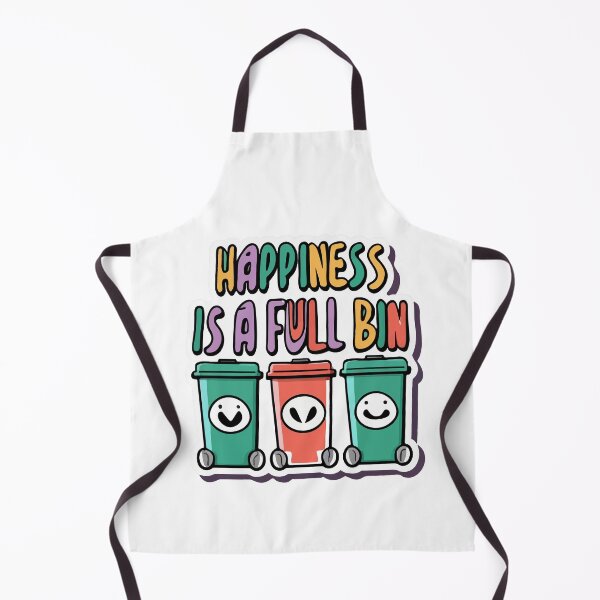 Item preview, Happiness is a Full Bin - Joyful Trash Cans designed and sold by NiftyWrx.