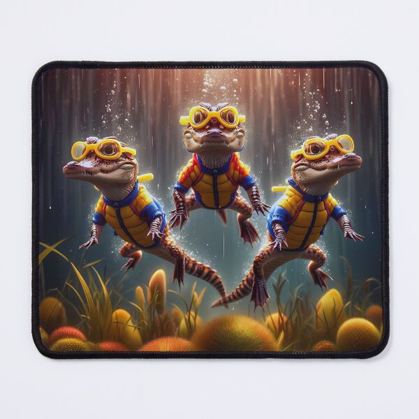 Item preview, Gator divers designed and sold by Vibranta Studio.