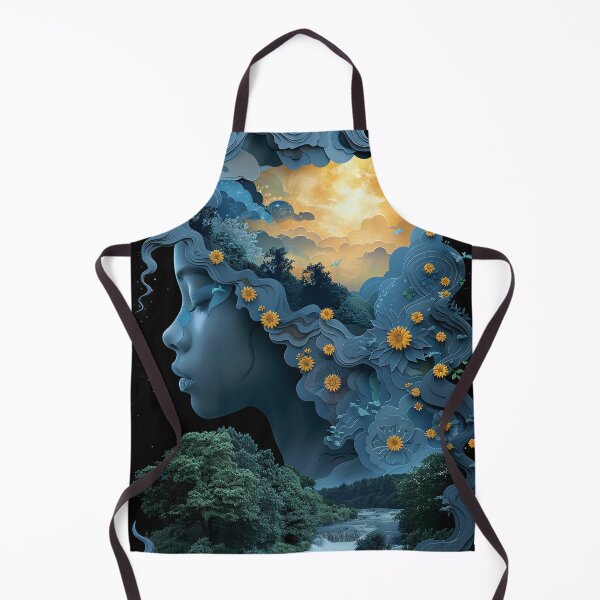 Item preview, Gaia Morning Light Waterfall Papercut designed and sold by OccultDreams.