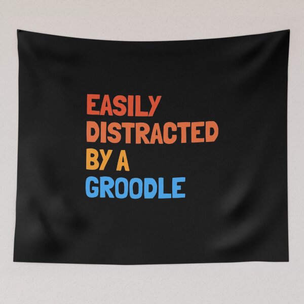 Item preview, Easily Distracted By A Groodle Funny Dog Gift  designed and sold by Guarddogdrive.