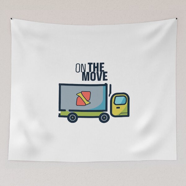 Item preview, On The Move - Garbage Truck Icon designed and sold by NiftyWrx.