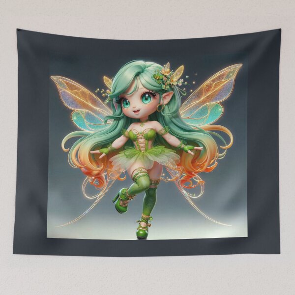 Item preview, Emerald Green Chibi Fairy designed and sold by CHIBI_POPZ.