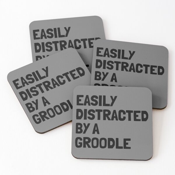 Item preview, Easily Distracted By A Groodle Funny Dog Gift  designed and sold by Guarddogdrive.