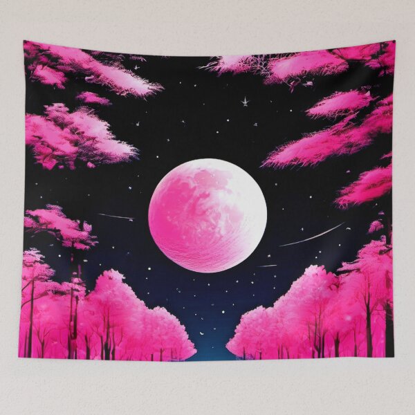Item preview, Enchanting Pink Moon designed and sold by Health And Fitness Posts e-Store.