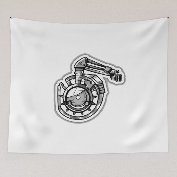 Item preview, Mechanical Garbage Truck Arm Ink Drawing designed and sold by NiftyWrx.