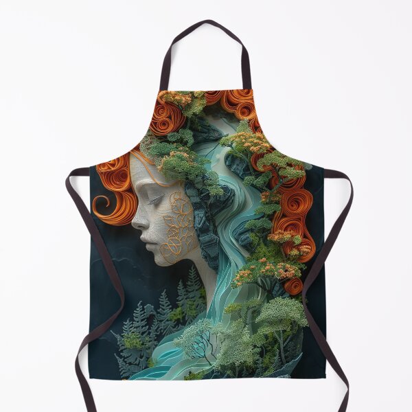 Item preview, Mother Earth Mountain Stream Silhouette designed and sold by OccultDreams.