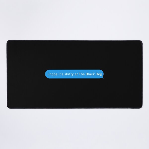 Item preview, THE BLACK DOG TEXT designed and sold by baldbird.