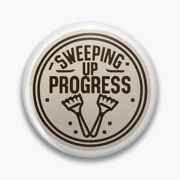 Item preview, Sweeping Up Progress Garbage Truck Emblem designed and sold by NiftyWrx.