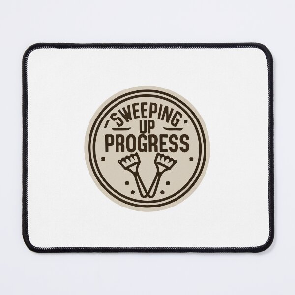 Item preview, Sweeping Up Progress Garbage Truck Emblem designed and sold by NiftyWrx.
