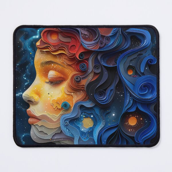 Item preview, Cosmic Sky Goddess Papercut designed and sold by OccultDreams.