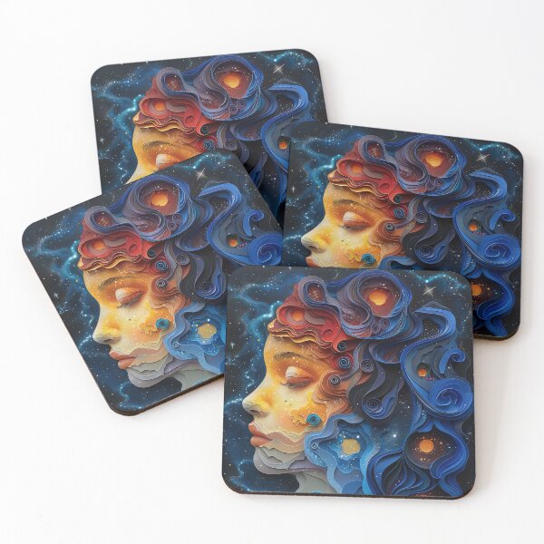 Item preview, Cosmic Sky Goddess Papercut designed and sold by OccultDreams.