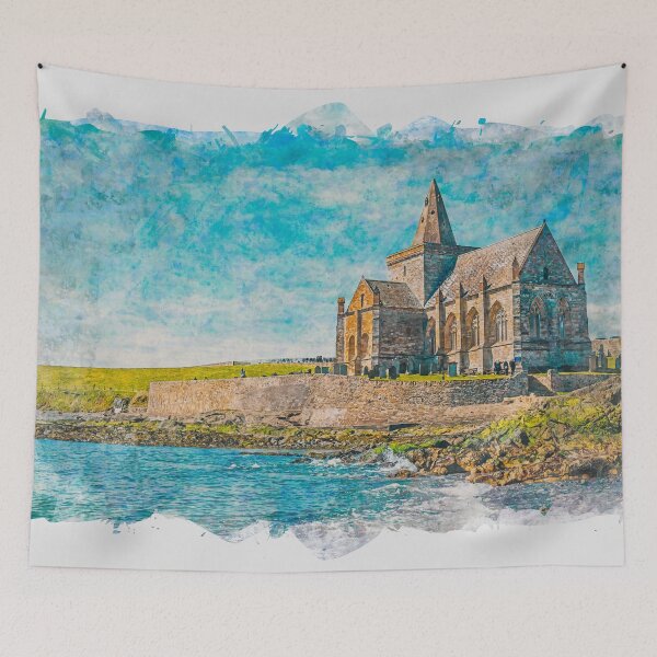 Item preview, St Monans Old Kirk East Neuk Of Fife Scotland designed and sold by GG WALL ART.