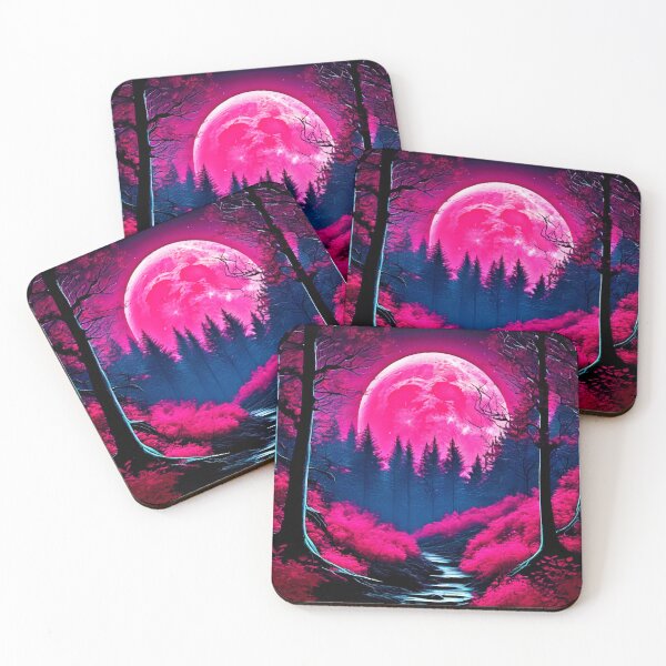 Item preview, Pink Moonlit Forest Fantasy designed and sold by Health And Fitness Posts e-Store.