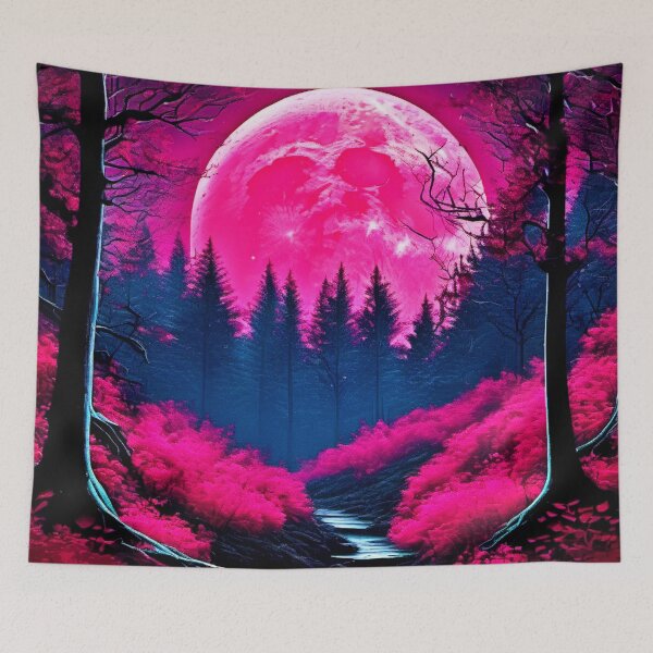 Item preview, Pink Moonlit Forest Fantasy designed and sold by Health And Fitness Posts e-Store.