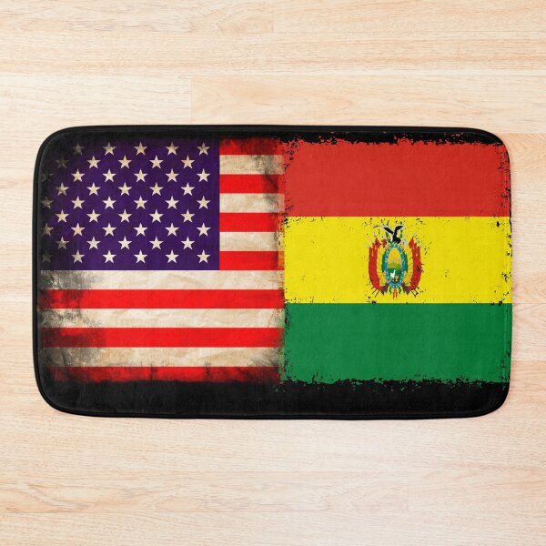 Item preview, US Flag and Bolivian Flag Pride Wear Design designed and sold by LovelyHappyGift.