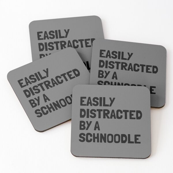 Item preview, Easily Distracted By A Schnoodle Funny Dog Gift  designed and sold by Guarddogdrive.