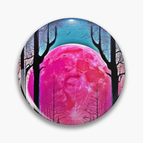 Item preview, Dark Forest Pink Moon designed and sold by Health And Fitness Posts e-Store.