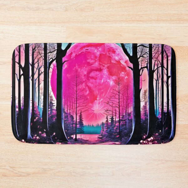 Item preview, Dark Forest Pink Moon designed and sold by Health And Fitness Posts e-Store.