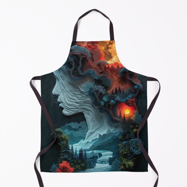 Item preview, Full Moon Waterfall Gaia designed and sold by OccultDreams.
