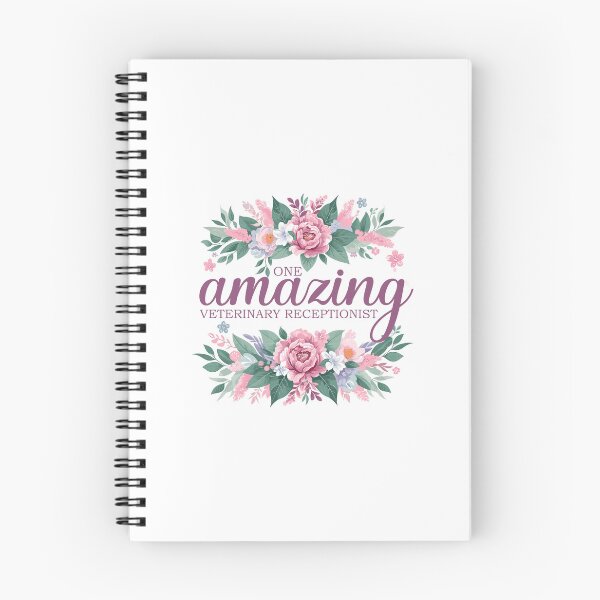 Item preview, One Amazing Veterinary Receptionist - Floral Design designed and sold by TeesYouWant.