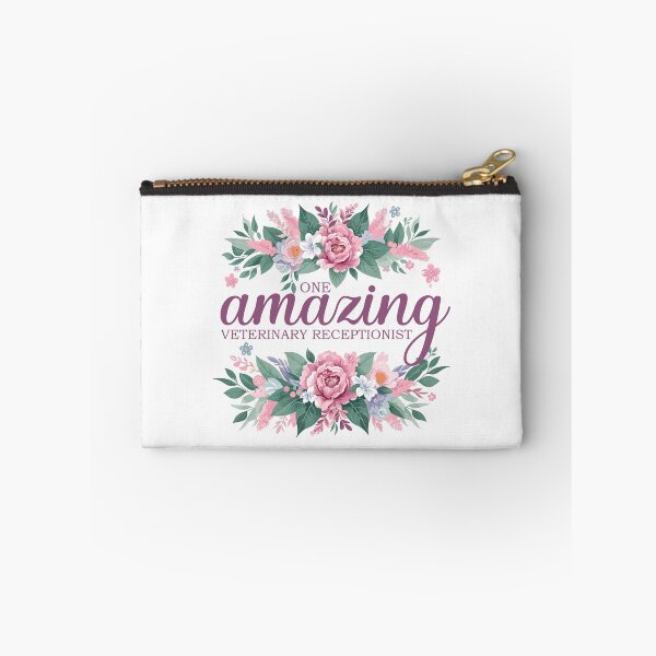 Item preview, One Amazing Veterinary Receptionist - Floral Design designed and sold by TeesYouWant.