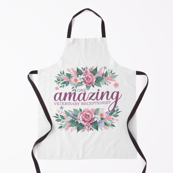 Item preview, One Amazing Veterinary Receptionist - Floral Design designed and sold by TeesYouWant.