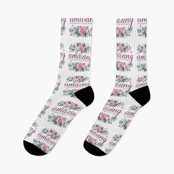 Item preview, One Amazing Veterinary Receptionist - Floral Design designed and sold by TeesYouWant.
