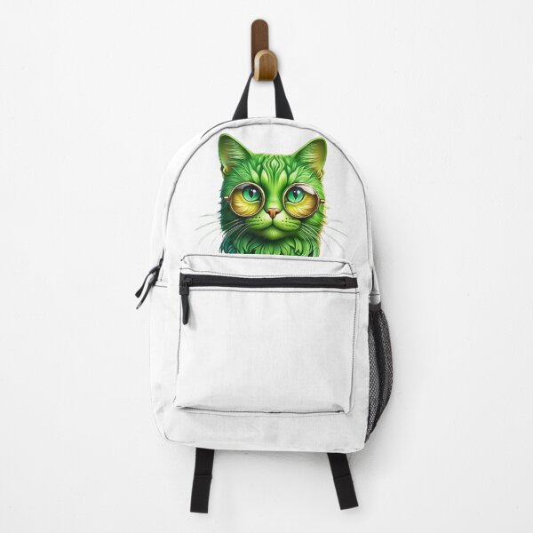 Item preview, Cute Green Avogato Cat Wearing Glasses designed and sold by LEOOTY.