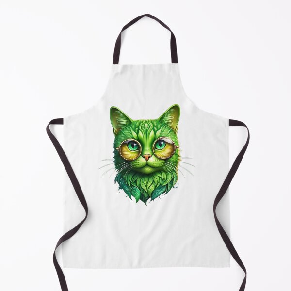 Item preview, Cute Green Avogato Cat Wearing Glasses designed and sold by LEOOTY.