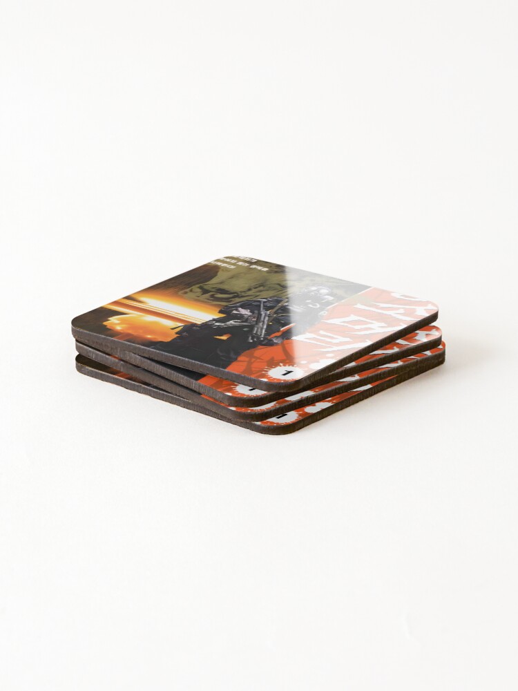 Thumbnail 4 of 5, Coasters (Set of 4), Codename Bullhead Poster designed and sold by SideThread.
