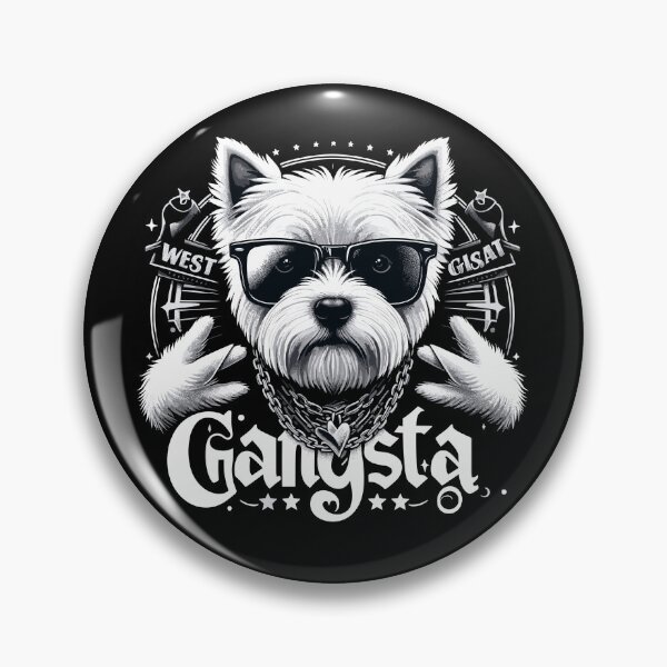 Item preview, West Highland White Terrier Gangsta Dog Gift designed and sold by Pineapple-Tree.