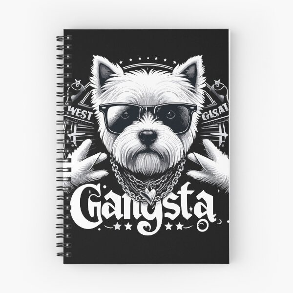 Item preview, West Highland White Terrier Gangsta Dog Gift designed and sold by Pineapple-Tree.